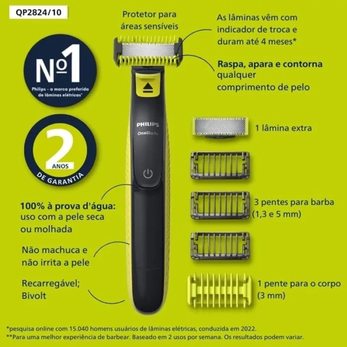 ماشین اصلاح موی صورت و بدن فیلیپس مدل one blade - Image 2