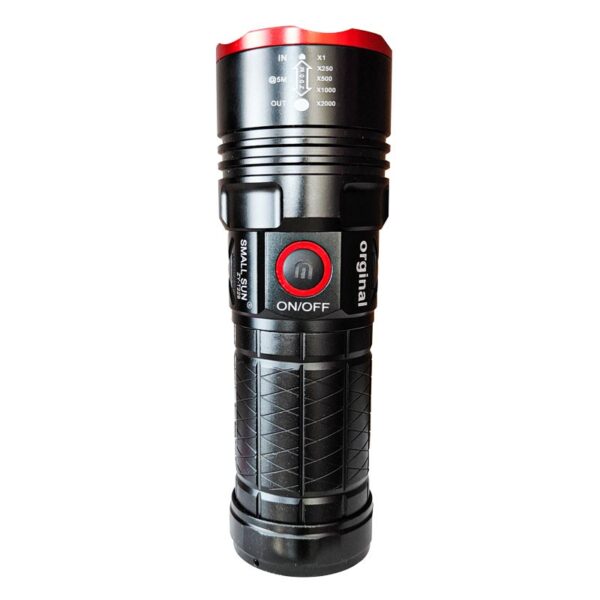 چراغ قوه شارژی اسمال سان مدل ZY-T229 با برد 550 متر و قابلیت پاوربانک و باتری 7800 میلی‌آمپرساعت - تصویر 7