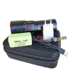 چراغ قوه اسمال سان مدل ZY-T235 پلیسی شارژی با برد نور 700 متر و قابلیت زوم | Small Sun ZY-T235 - Image 2