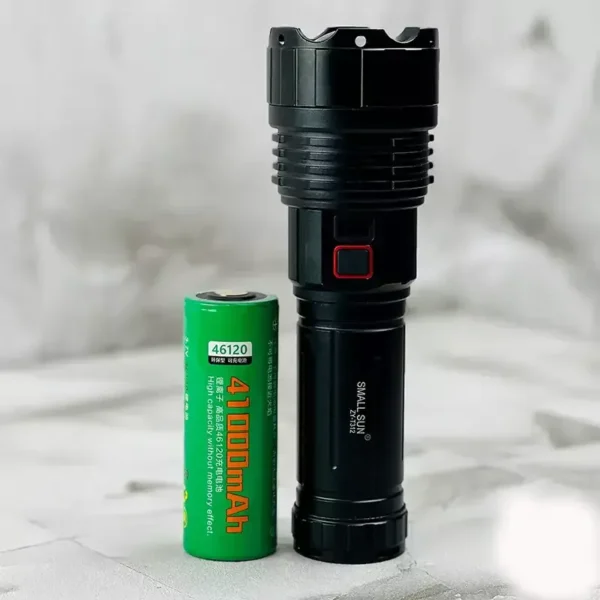 چراغ قوه شارژی اسمال سان مدل ZY-T312 با نور 7000 لومن، برد 1200 متر و پاوربانک - تصویر 3
