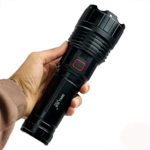 چراغ قوه شارژی اسمال سان مدل ZY-T312 با نور 7000 لومن، برد 1200 متر و پاوربانک