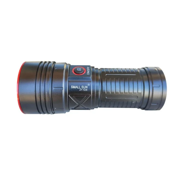 چراغ قوه اسمال سان مدل ZY-T235 پلیسی شارژی با برد نور 700 متر و قابلیت زوم | Small Sun ZY-T235 - تصویر 3