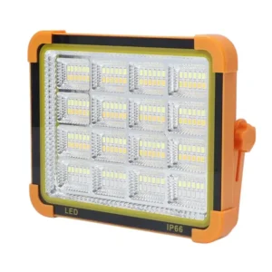پروژکتور شارژی خورشیدی اسمال سان مدل ZY-D9 | پروژکتور LED 5000 وات با پاوربانک و IP66