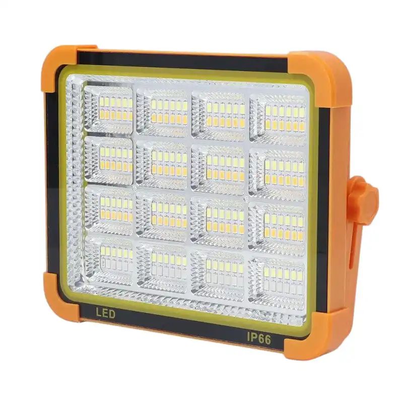 پروژکتور شارژی خورشیدی اسمال سان مدل ZY-D9 | پروژکتور LED 5000 وات با پاوربانک و IP66