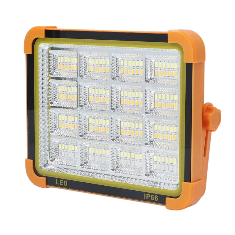 پروژکتور شارژی خورشیدی اسمال سان مدل ZY-D9 | پروژکتور LED 5000 وات با پاوربانک و IP66