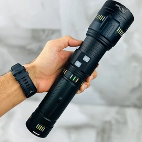 چراغ قوه حرفه‌ای اسمال سان ZY-T600 شدت 5000 لومن زوم دار | ضد آب، پاوربانک و LED SFT40