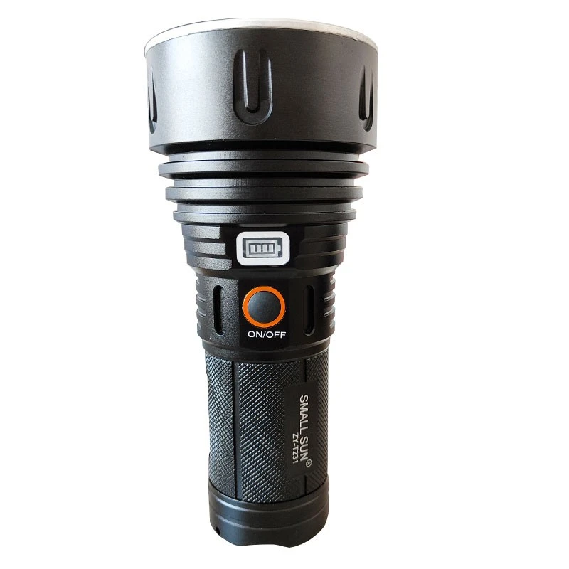 چراغ قوه شارژی اسمال سان مدل ZY-T231 با نور 6000 لومن و برد 900 متر | Small Sun