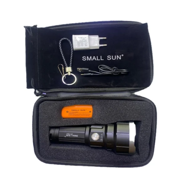 چراغ قوه شارژی اسمال سان مدل ZY-T221 با برد 720 متر و پاوربانک | Small Sun - تصویر 2