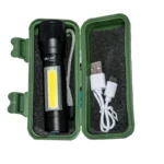 چراغ قوه اسمال سان مدل ZY-R911 شارژی با لامپ جانبی و قابلیت زوم | Small Sun - Image 2