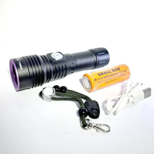 چراغ قوه یووی اسمال سان مدل ZY-H26 | چراغ قوه UV با طول موج 395 نانومتر - تصویر 5