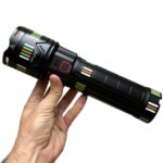 چراغ قوه اسمال سان مدل ZY-T292 شارژی زوم دار با برد نور 1000 متر و باتری 24000 میلی‌آمپرساعت | SmallSun ZY-T292 - Image 2