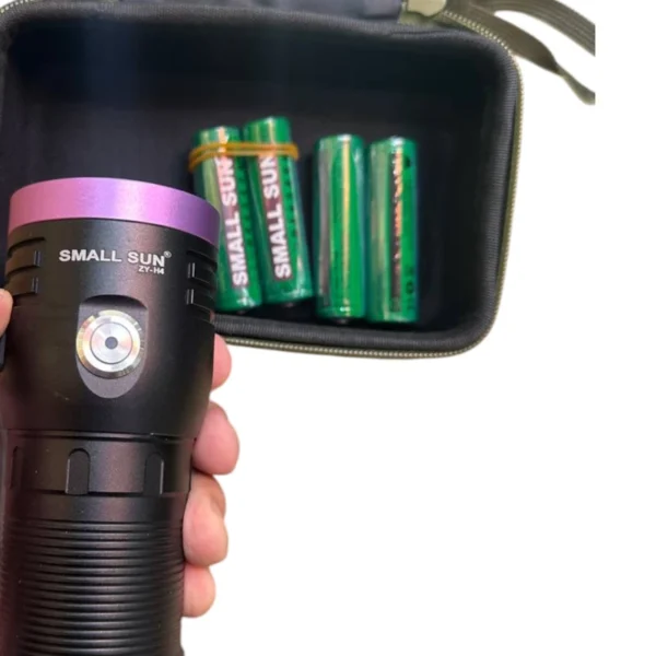 چراغ قوه یووی UV اسمال سان مدل ZY-H4-3LED | چراغ قوه فرابنفش 365 نانومتر با شارژ Type-C - تصویر 3