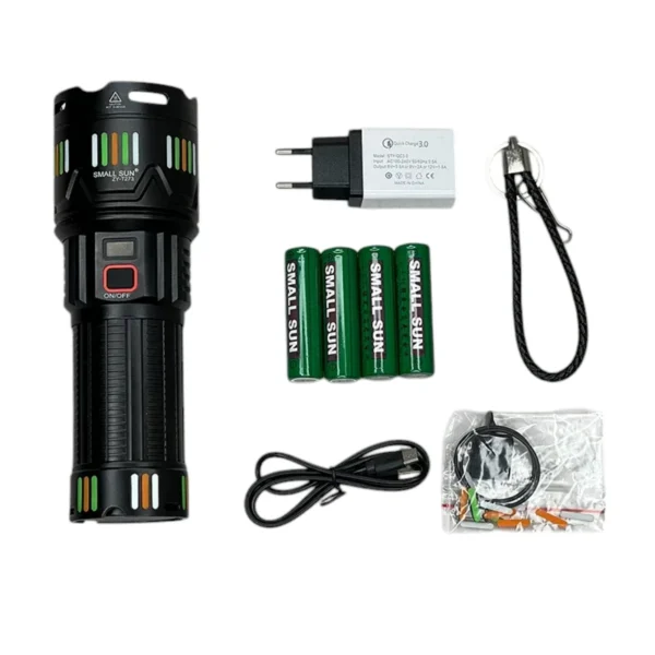 چراغ قوه پلیسی زوم دار اسمال سان مدل ZY-T273 با نور 5000 لومن و برد 500 متر - تصویر 2