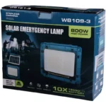 چراغ پروژکتور شارژی خورشیدی مدلW8109-3  با پنل خورشیدی و پاوربانک 800 وات - Image 5