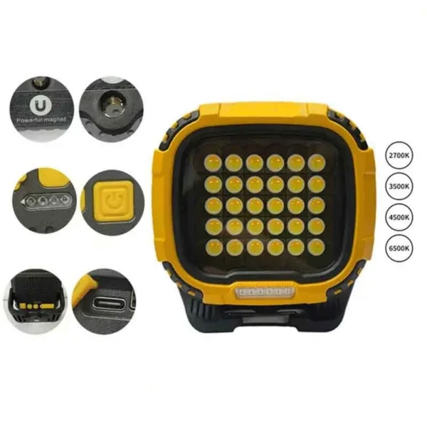 چراغ پروژکتور شارژی پاوربانک دار اسمال سان مدل smallsun W893 - تصویر 3