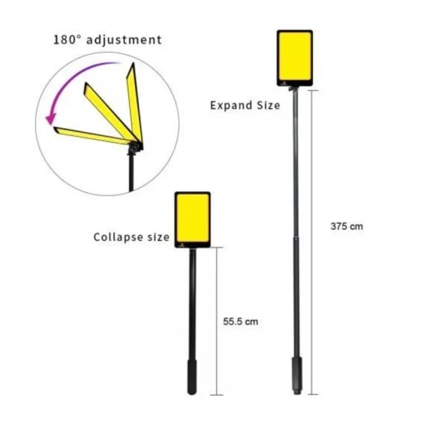 پروژکتور کمپینگ لنسری کانپکس مدل CONPEX FR-24 COB پایه‌دار 600 وات با نور 6900 لومن - تصویر 6